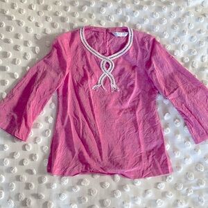 Trina Turk linen beaded shirt 💎